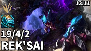 Rek'Sai Jungle vs Gragas - KR Master | Patch 13.11