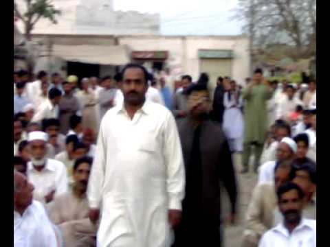 JHELUM-4: Raja Muhammad Afzal comes to Chak Jamal for PML-N Public meeting on 07-03 2009