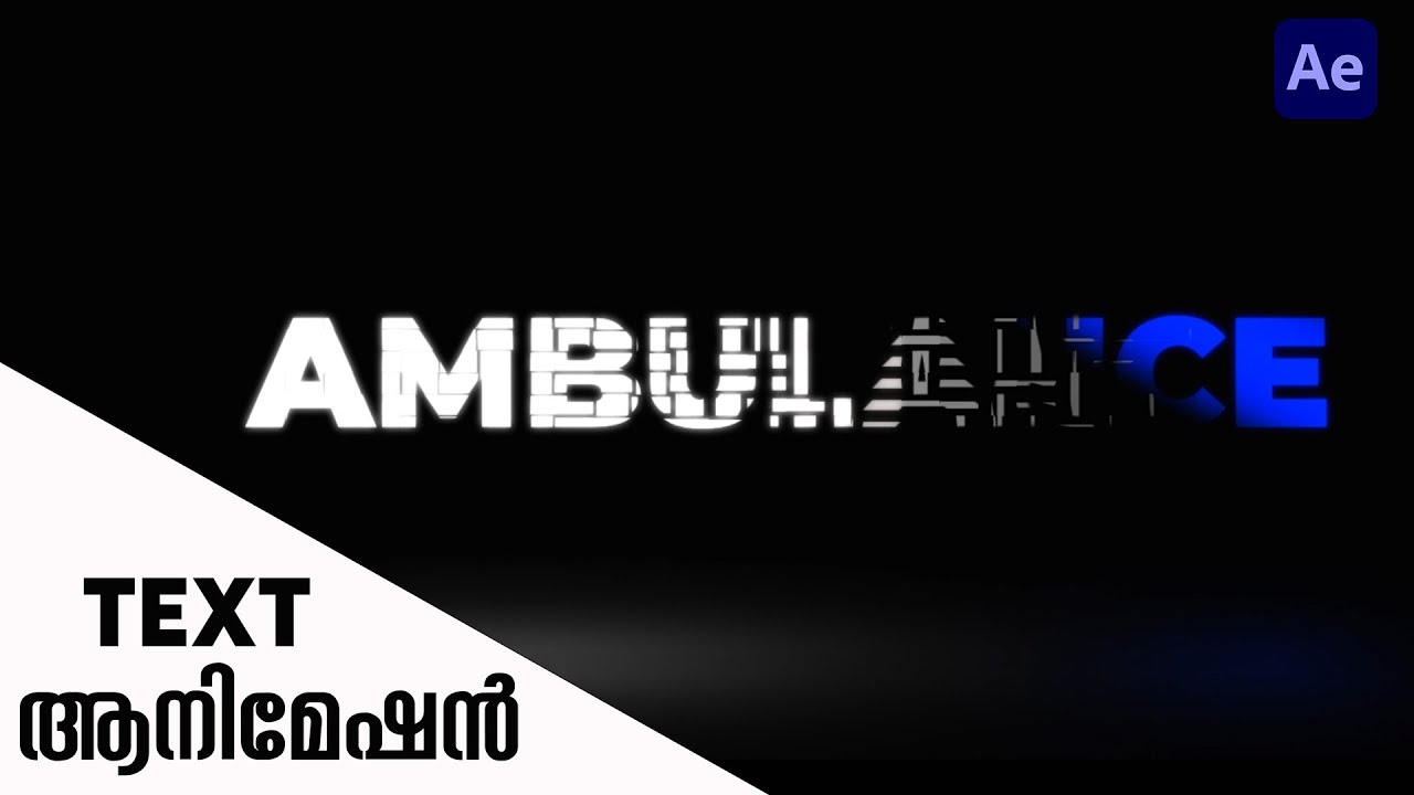 Text Animation After Effects Malayalam | No Plugins - YouTube