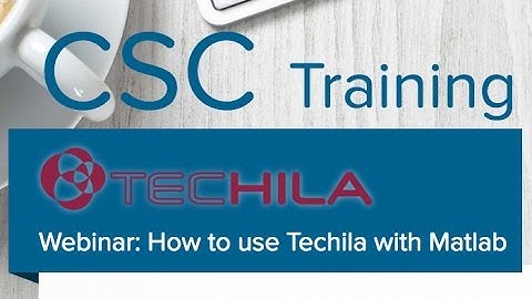Techila Distributed Computing Engine with MATLAB webinar at CSC training events