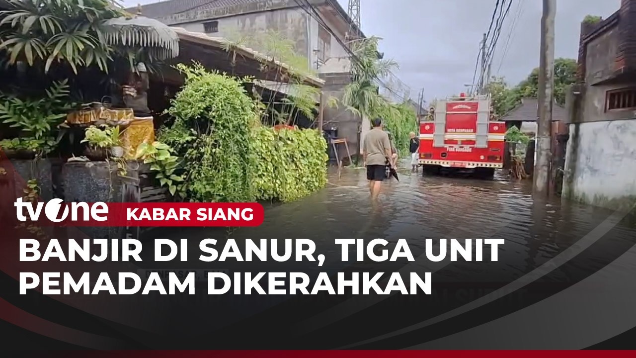 Pemkot Denpasar kerahkan Mobil Penyedot Air Banjir di Kawasan Pariwisata | Kabar Siang