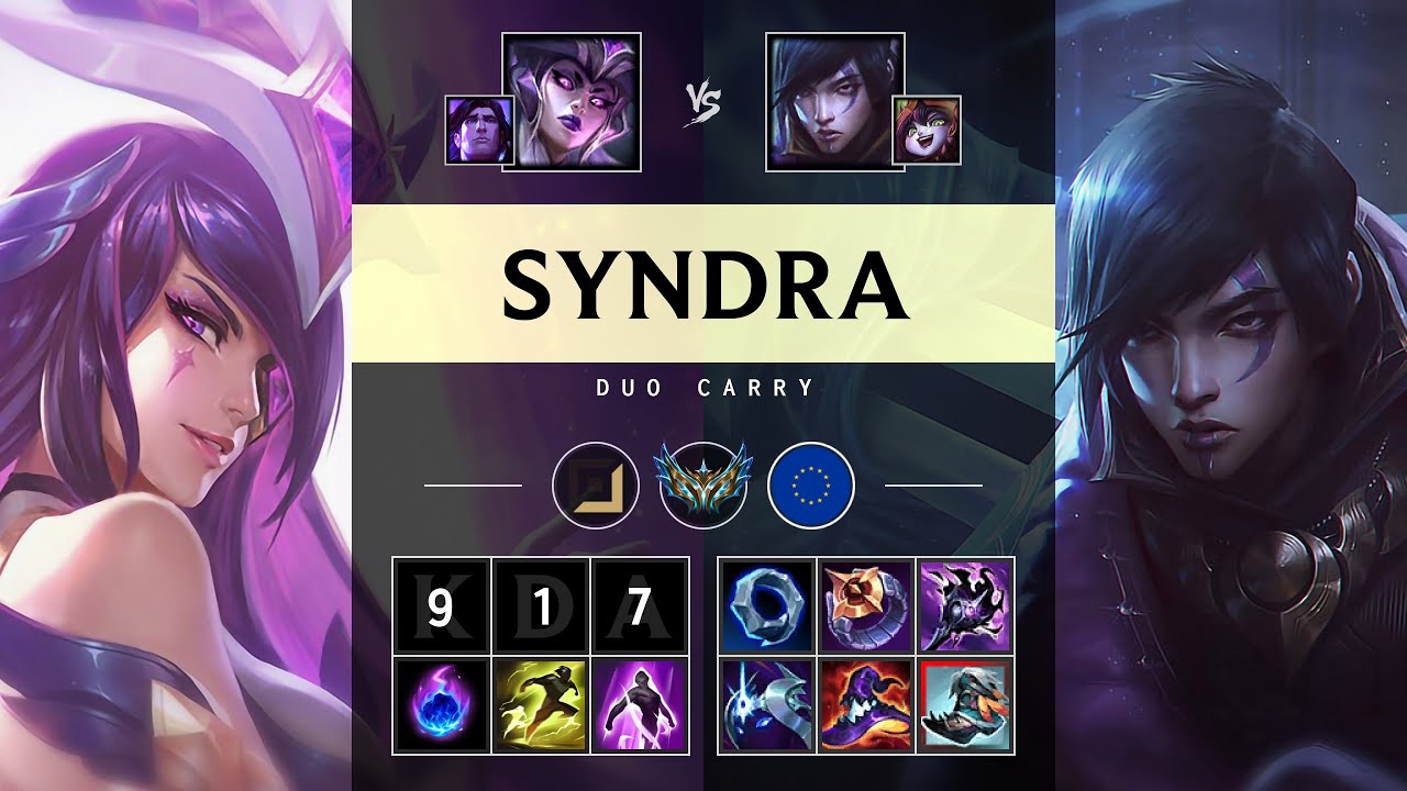 Syndra Carry vs Aphelios - EUW Challenger Patch 25.15