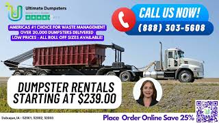 Same Day Dumpster Rental Dubuque, IA - Cheapest Roll Off Rentals