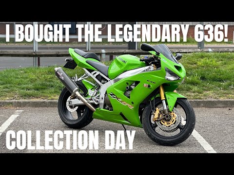 I bought the 2003 B1H Kawasaki ZX6R 636! Collection day - YouTube