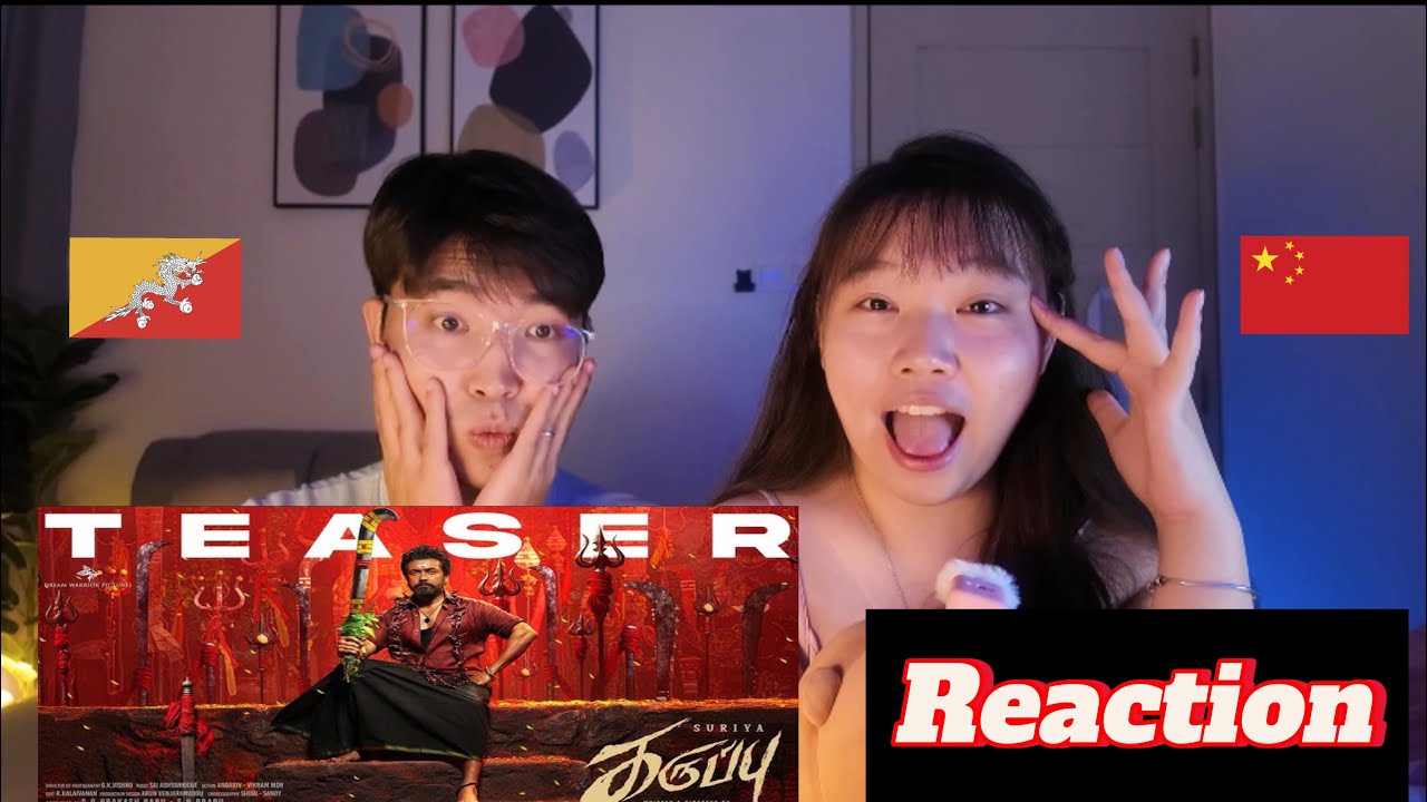 Реакция иностранной пары | Каруппу Тизер | Сурия | RJB Триша | СаиАбхьянккар | HBD 🥳 Сурия