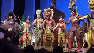 applaus the lion king 20 mei 2018❤️ dernière chaska tommie❤️