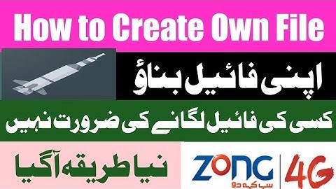 How to create open tunnel file | How to create open tunnel file for Zong | Zong free internet