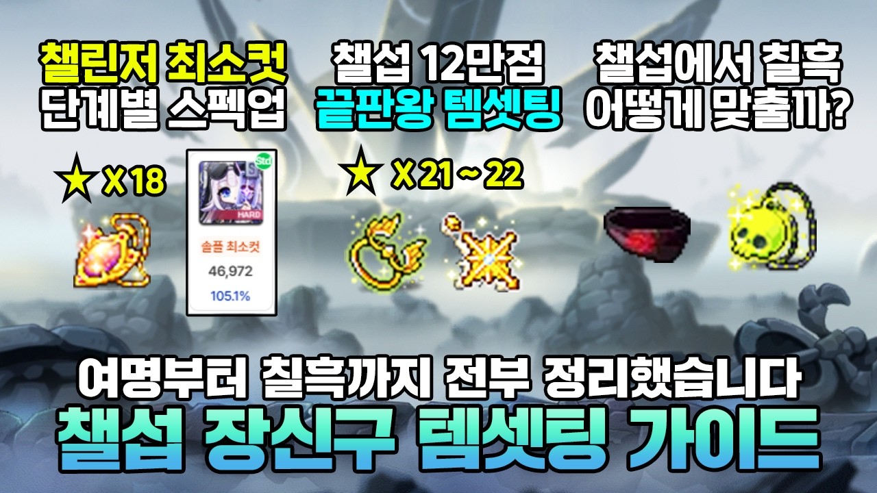 기초 세팅 방법부터 챌린저 이후까지! 단계별로 전부 알려주는 챌섭 장신구 템셋팅 가이드