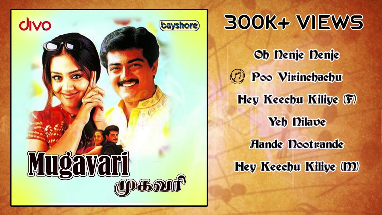 Mugavari   Official Jukebox  Ajith Kumar  Jyothika  Raghuvaran  Deva