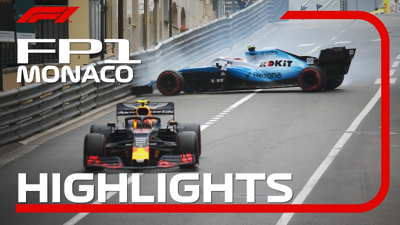 2019 Monaco Grand Prix Fp1 Highlights Youtube
