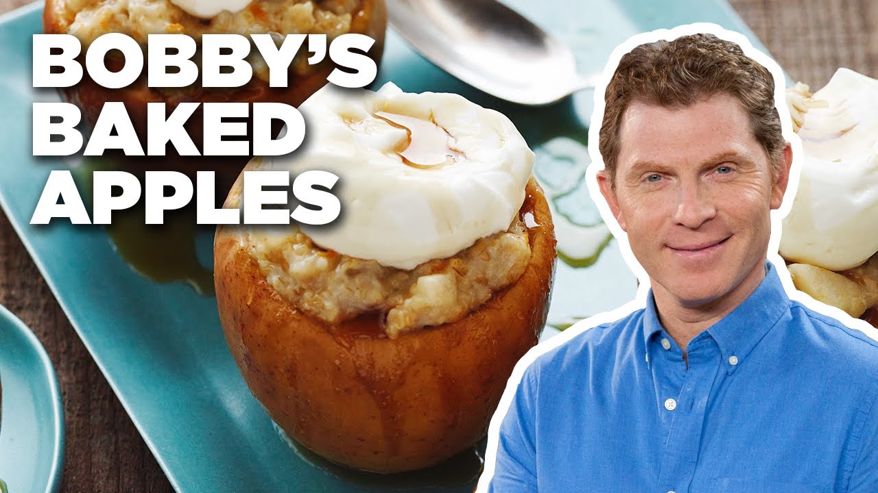 Oatmeal and Yogurt STUFFED Apples with Bobby Flay | Brunch @ Bobby’s | Food Network