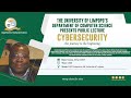 Public Lecture on Cybersecurity | Azwidohwi David Phaswana  | The journey to the beginning