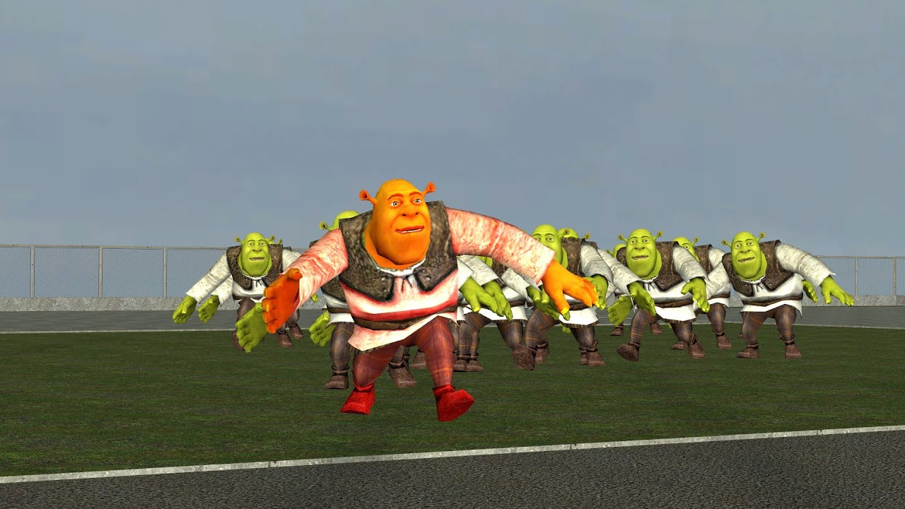 WE'RE RUNNING AWAY FROM SHREKS IN GARRY'S MOD