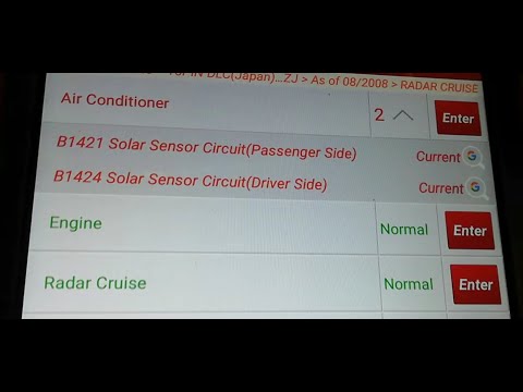 b1421 solar sensor circuit (passenger  side) & b1424 solar sensor Ciecuit (Driver side) Ristra