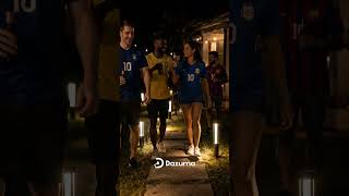 The Ultimate Backyard Watch Party Setup! | Modern Cylindrical Bollard Lights Review (SKU: LI000952)