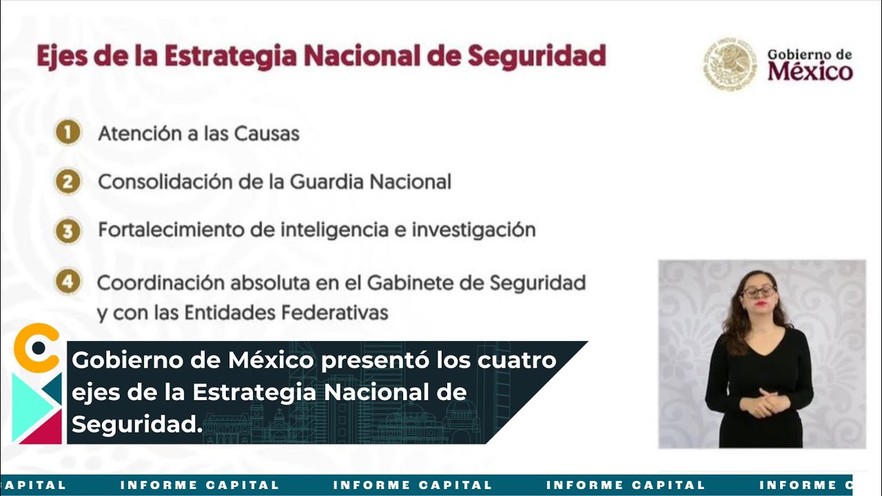 Gobierno de México presentó los cuatro ejes de la Estrategia Nacional ...