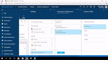 Publishing a OneDrive folder to an Azure Web App