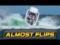 BOAT ALMOST FLIPS AT BOCA INLET! | Boats vs Haulover Inlet