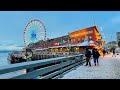 Exploring Seattle Waterfront (Early Evening) | Dining (Restaurant) Options | Seattle Snow 12-28-21