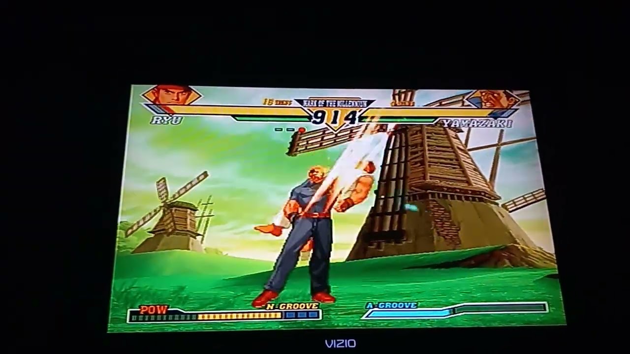 Capcom VS SNK 2 (PlayStation 2) - Рю против Ямазаки (одиночный матч)