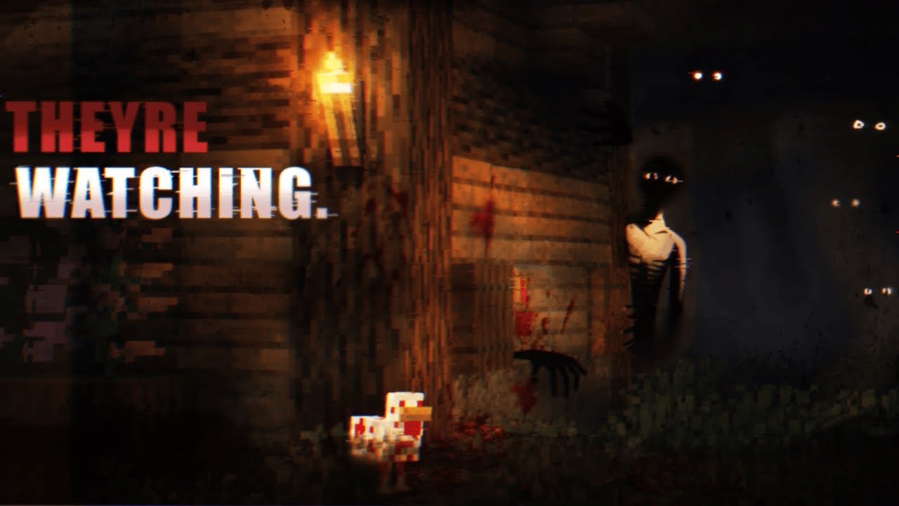 Schizophrenic Minecraft Horror with One Torch (They're Watching)