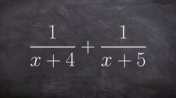 Adding two basic rational expressions by determining the LCM
