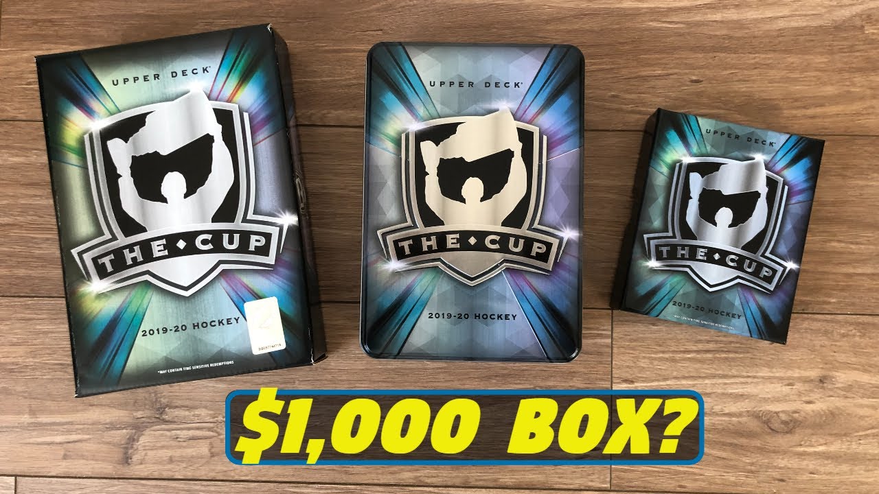 RELEASE DAY! 2019-20 Upper Deck The Cup Hockey Tin/Box Break! - The Holy  Grail of Hockey - YouTube