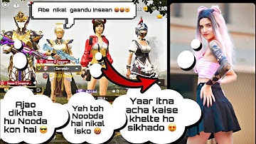 🤩💸Random very Rich girl & boys call Me Noob And I Challenge For 1v3 TDM | PUBG Mobile | Part 13.