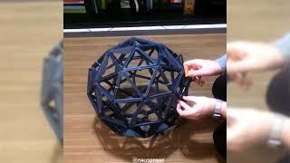 3D printer Geodesic Sphere Lamp Shade