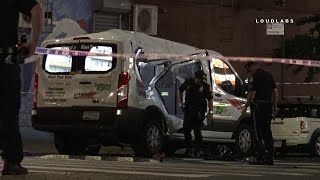 Motorcycle Crashes Uhaul Van