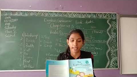 Class 1 English Grammar chapter 11(verbs Doing words)