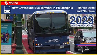 Greyhound/Peter Pan Temporary Bus Station (Has Been Relocated) - SEPTA TrAcSe 2023 by DashTransit 3,825 views 9 months ago 21 minutes