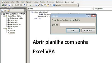 Abrir Planilha com Senha Excel VBA