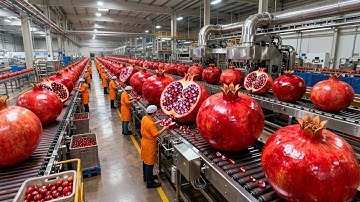 Inside a Modern Pomegranate FactoryFrom Fresh Pomegranates to Premium Bottled Juice Full Process
