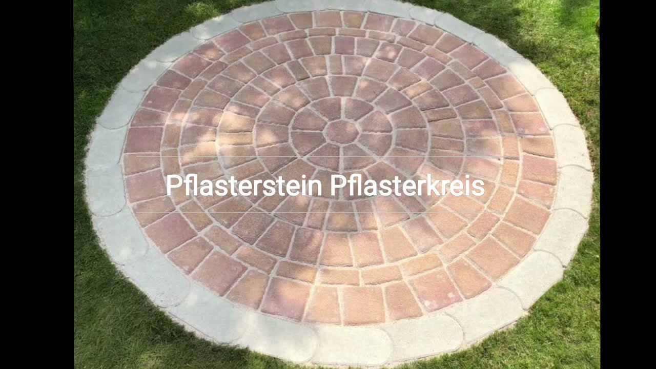 Pflasterstein Pflasterkreis Ø 168 cm Stärke 6 cm montage1 YouTube