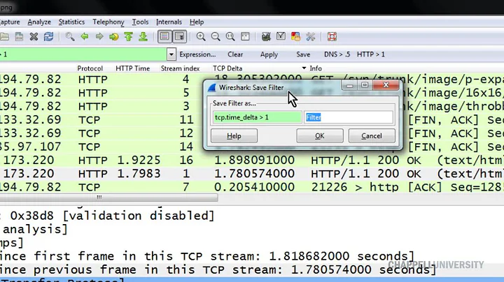 Detect TCP Delays with Wireshark