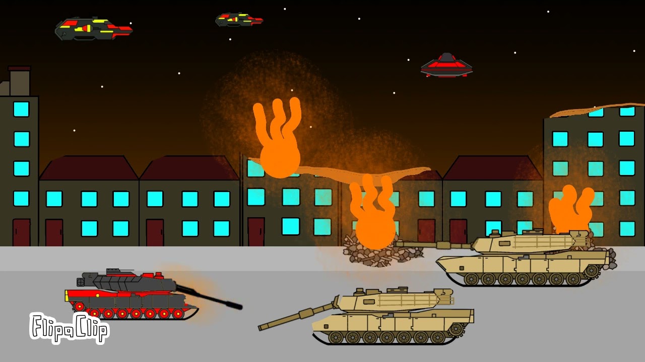 PIvot Alien Invasion Fight awr Animation 13 USA - YouTube