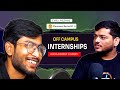 From joining iit to getting placed  off campus internships  placement in mse