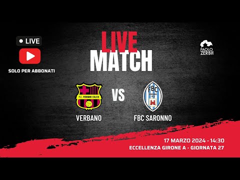 [DIRETTA] 27a Eccellenza - Verbano - Saronno