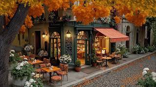Golden Autumn Book Café 🍂 Cozy Smooth Jazz for Coffee Moments, Relaxing, Reading & Peaceful Days