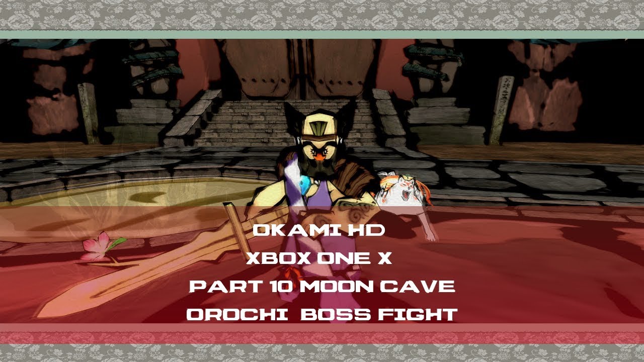 Okami HD Xbox One X Part 10 Moon Cave, Orochi Boss Fight