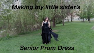 upcycling my sister's senior prom dress (2 DAY TRANSFORMATION)