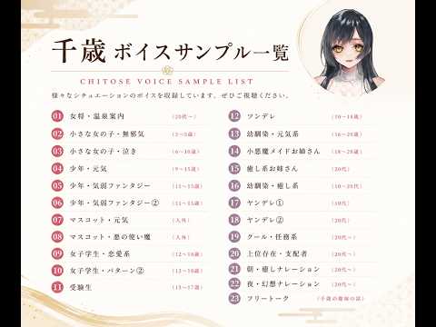 あなたの作品に寄り添う声をお届けします 萌え声～包容力のある女性、かっこいい少年幅広く演じれます！