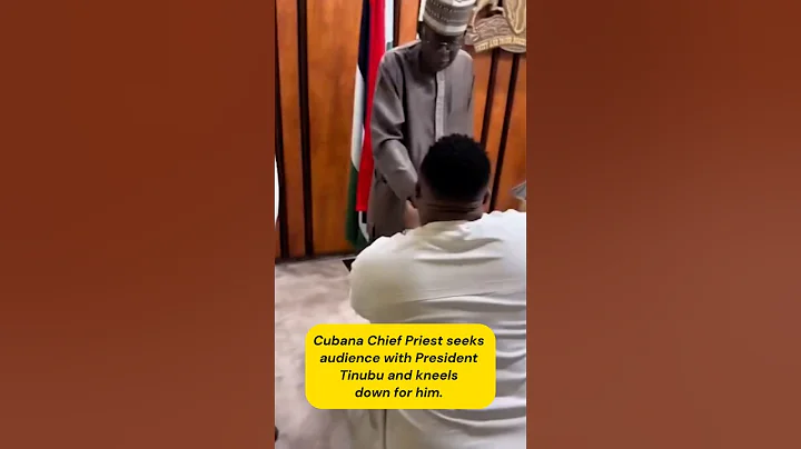 Cubana Chief Priest seeks audience with President Tinubu and kneels down