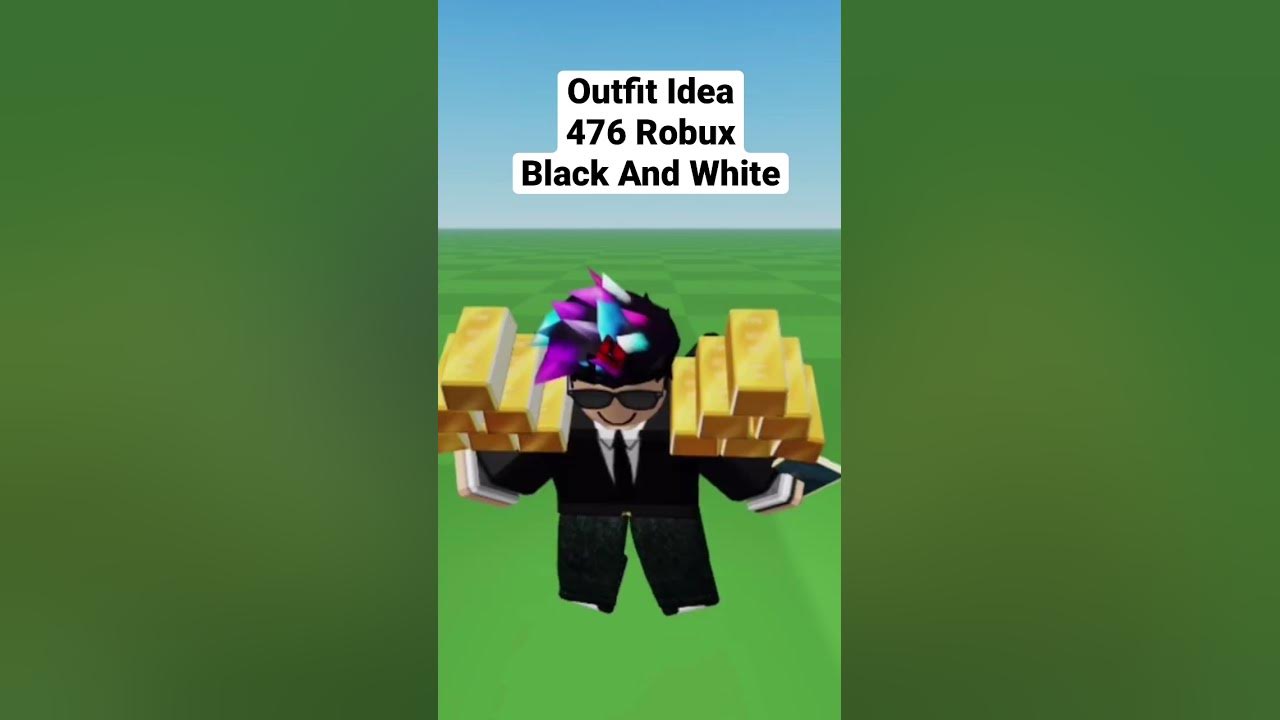 Outfit Idea-Black and White! #roblox #robloxoutfitidea - YouTube