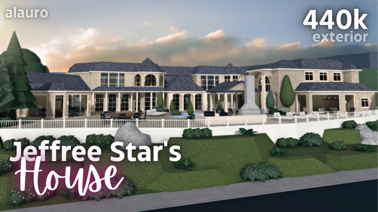 Jeffree Star's House - 440K Exterior - Bloxburg Speed Build 