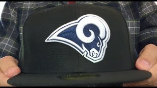 Rams 'NFL TEAM-BASIC' Black-Navy Fitted Hat by New Era
