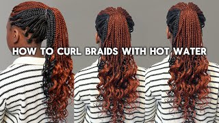 How to Curl Braids with Hot Water | Easy Heatless Braided Curls for Beginners