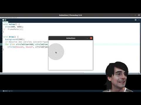 19 - "for" loops and animations - Creative coding with Processing