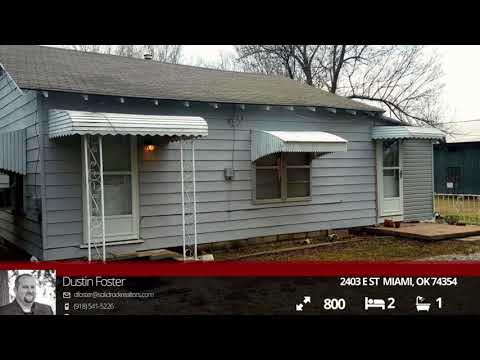 2403 E St, Miami, OK home video tour
